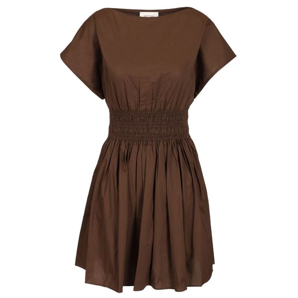 Matteau Women Shirred Waist Mini Dress